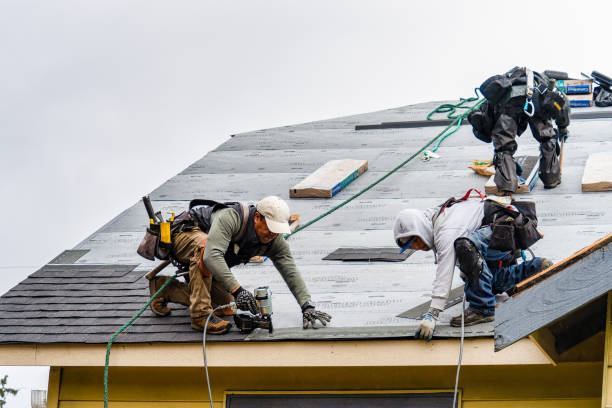Professional Roofing technician working in Lumberville, PA